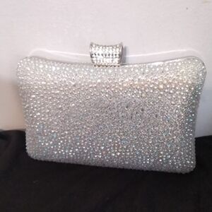 Elegant Silver Clutch Bag